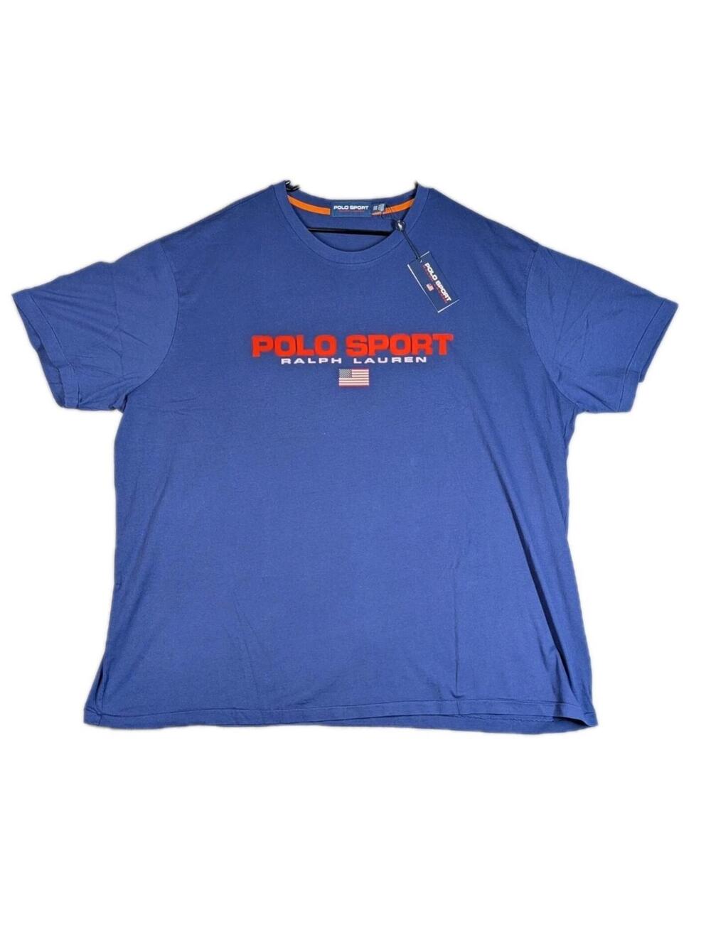 Polo Sport Ralph Lauren Mens 3XB Blue Graphic Logo T Shirt NWT Streetwear